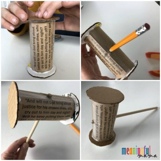 How to Make Gavel Craft in this Bible Lesson for Kids About Perseverance