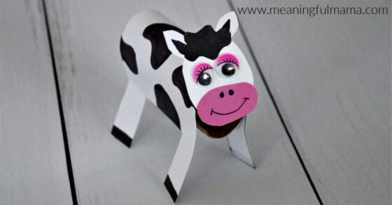 Cow Craft for "Click, Clack, Moo" Lesson on Perseverance