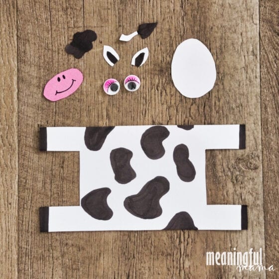 Cow Craft for "Click, Clack, Moo" Lesson on Perseverance