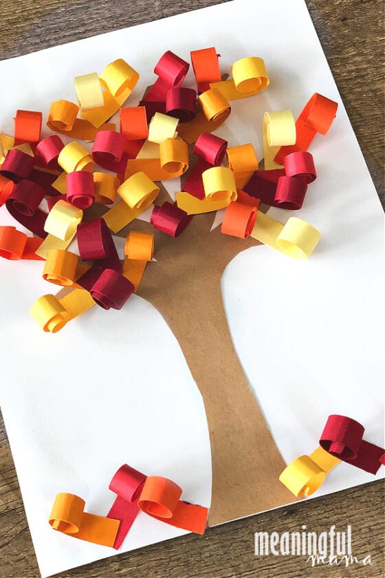 3D Fall Tree Paper Craft