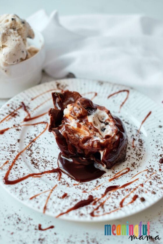 Oreo Ice Cream and Brownie Dome Dessert