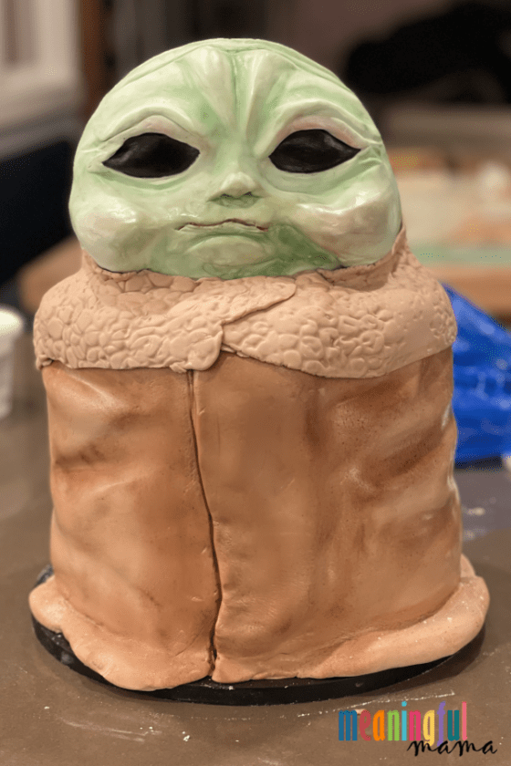 How to Make a Baby Yoda Cake