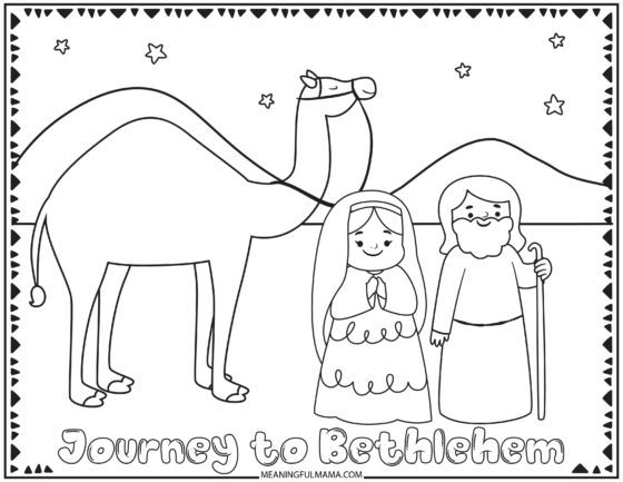 Free Christmas Nativity Coloring Sheets