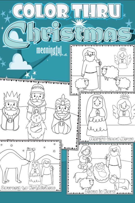 Free Christmas Nativity Coloring Sheets