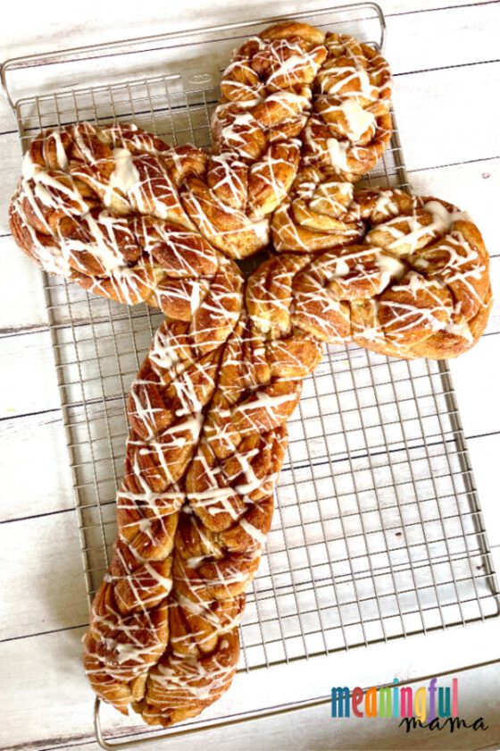 Easter Bread in the Shape of a Cross