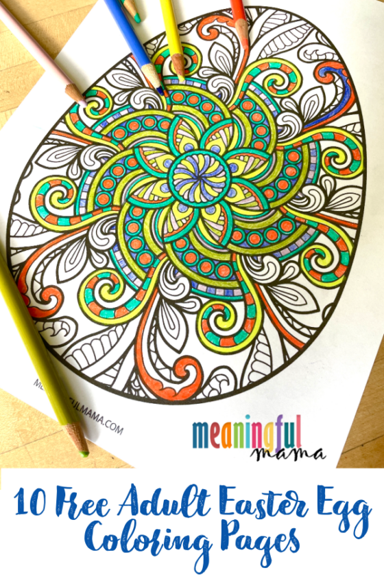 Free Adult Easter Egg Coloring Pages