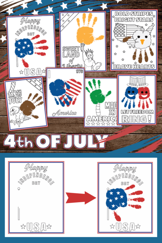 Free Fourth of July Handprint Printable