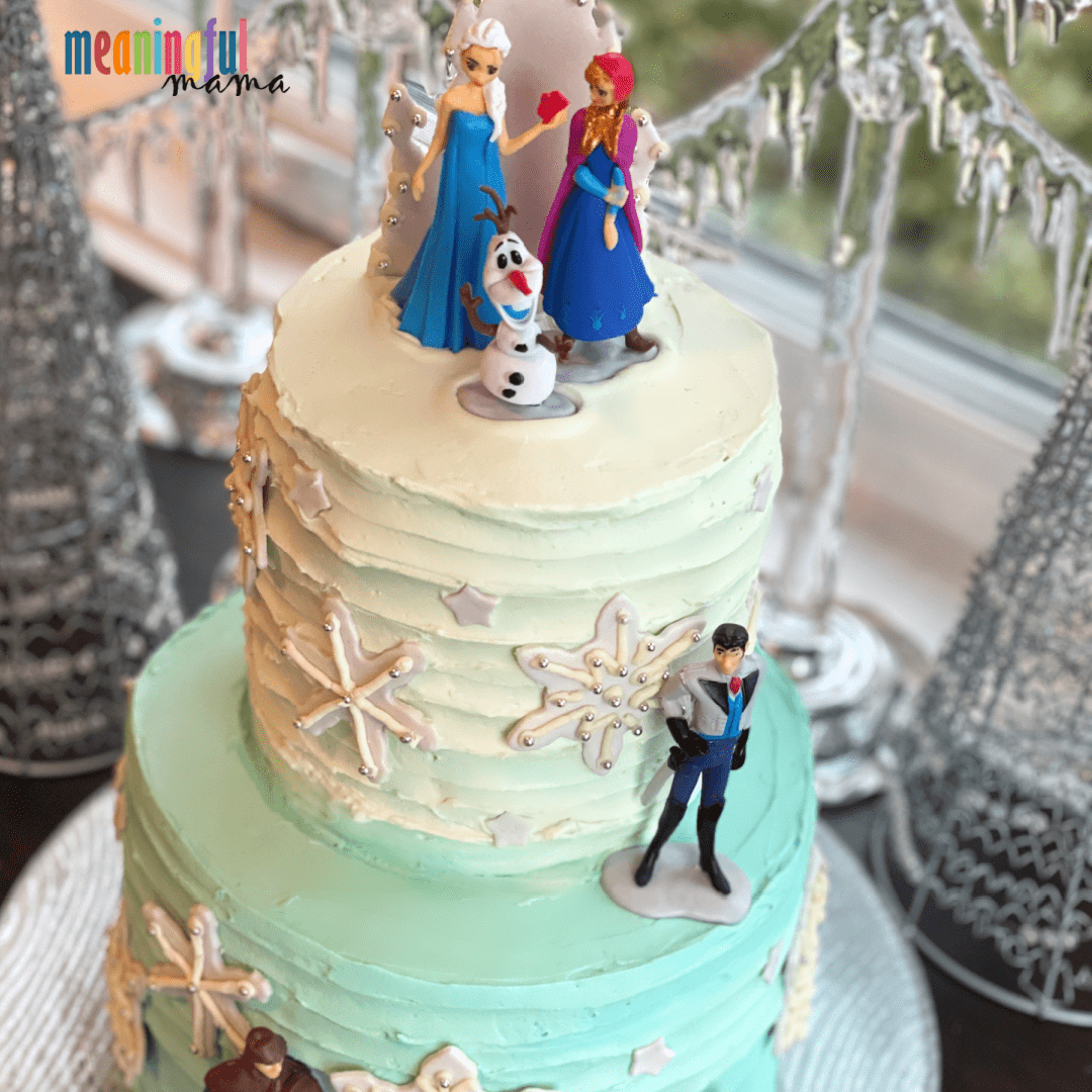 Disney Frozen Anna Elsa Snowflakes Edible Cake Topper Image ABPID49657 – A  Birthday Place