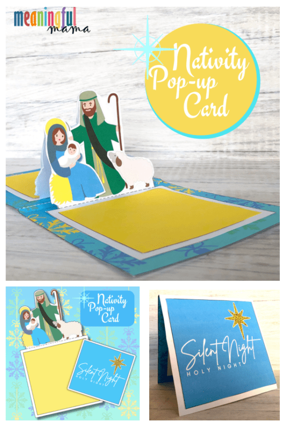 Free Nativity Pop-Up Card Printable