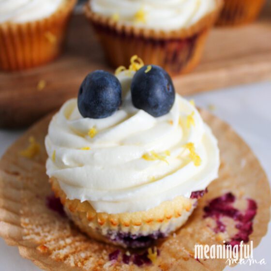 Delicious Lemon Blueberry Cupcakes 