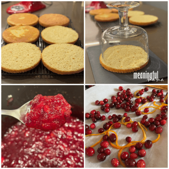 Orange and Cranberry Christmas Trifle