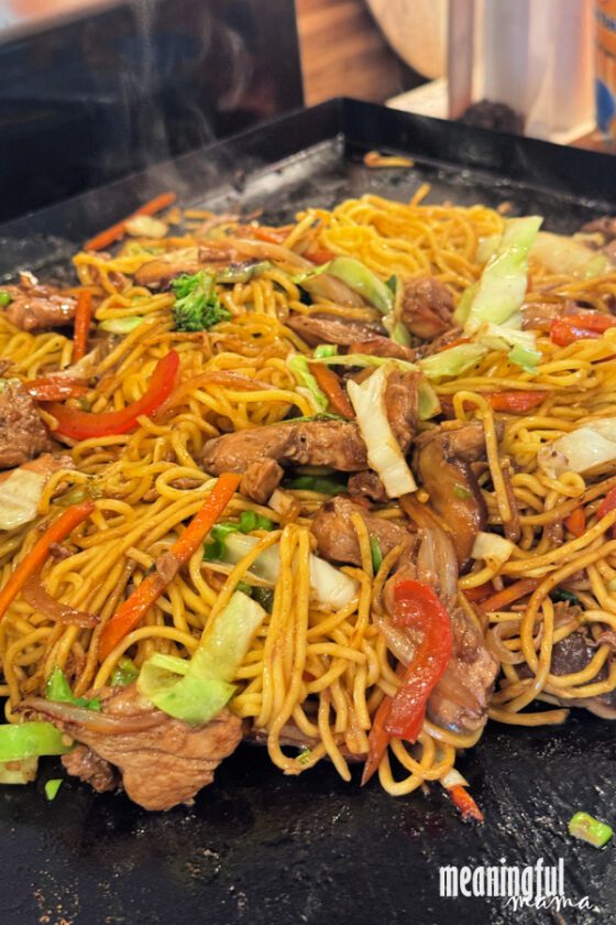 Blackstone Chicken Yakisoba Recipe