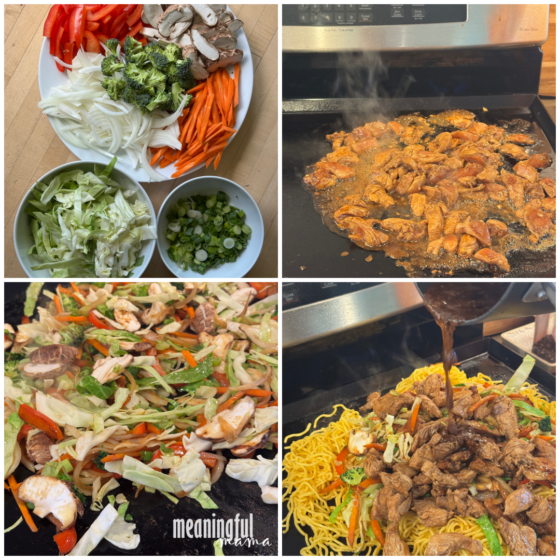 Blackstone Chicken Yakisoba Recipe