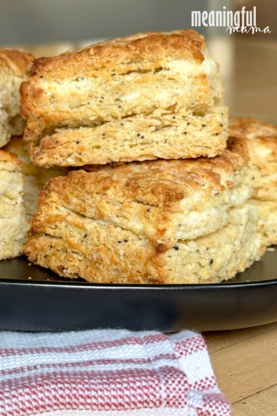 Everything Bagel and Cream Cheese Biscuits